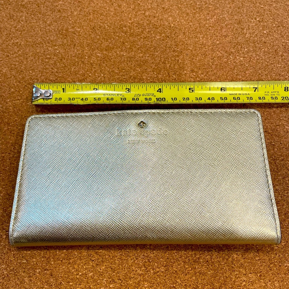 Kate Spade Slim Bifold Wallet - Gold